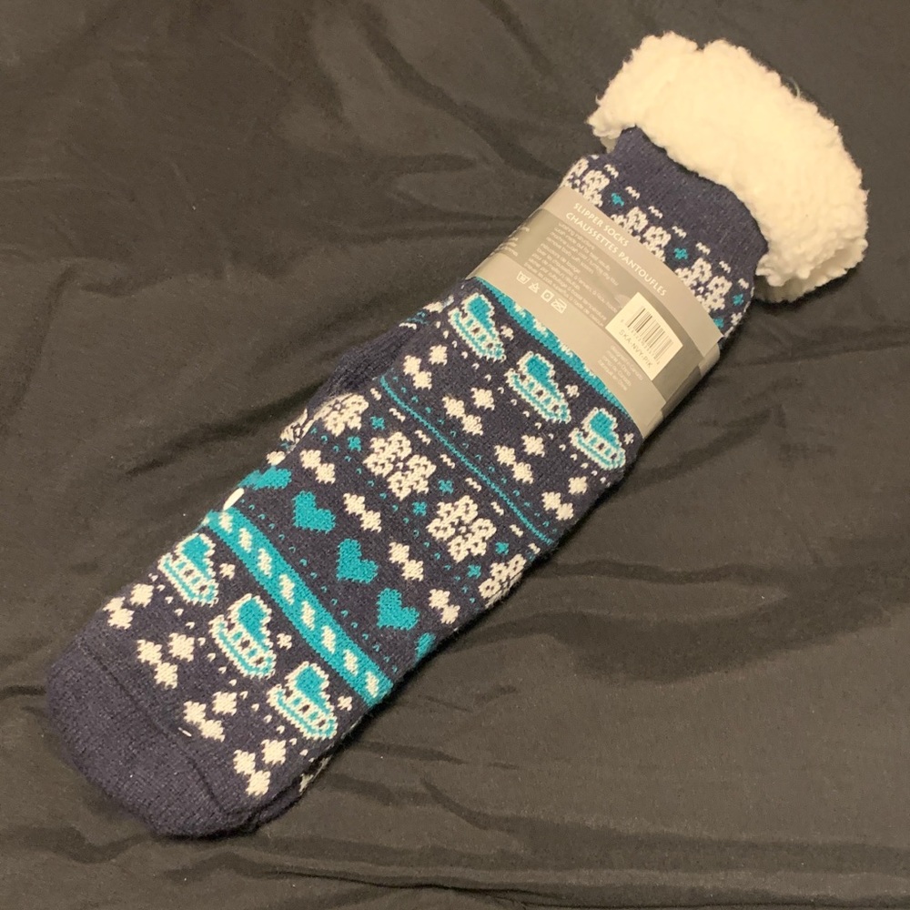 Piika Blue Patterned Slippers - Picture 2 of 3